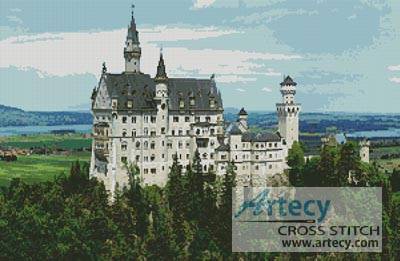 Castle 6 - Landscape - Cross Stitch Patterns FREE Designs