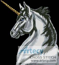 UNICORN cross stitch pattern