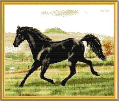 Free Cross Stitch Patterns by AlitaDesigns: Horse