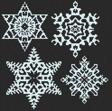 Snowflakes 1 Cross Stitch Pattern snowflakes
