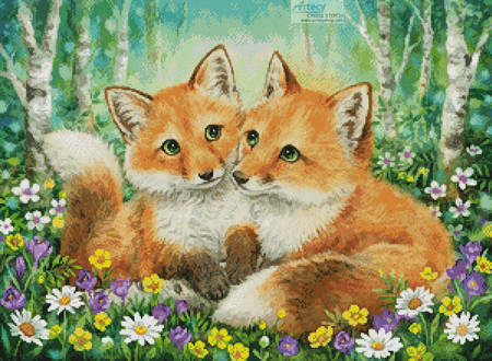 Fox Brothers Cross Stitch Pattern wild